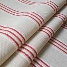 Peony/Cream - Henley Stripe By Ian Mankin || In Stitches Soft Furnishings Peony/Cream - Henley Stripe By Ian Mankin || In Stitches Soft Furnishings
