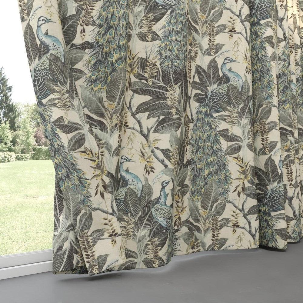 Vintage White - Royal Peacock By Catherine Martin by Mokum || In Stitches Soft Furnishings Vintage White - Royal Peacock By Catherine Martin by Mokum || In Stitches Soft Furnishings