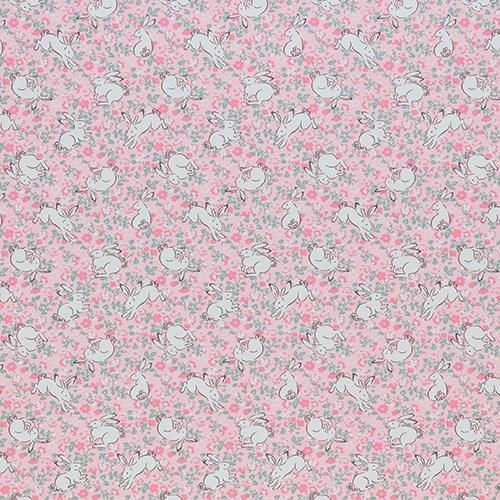 Blush - Jumping Bunnies By Sekers || In Stitches Soft Furnishings Blush - Jumping Bunnies By Sekers || In Stitches Soft Furnishings