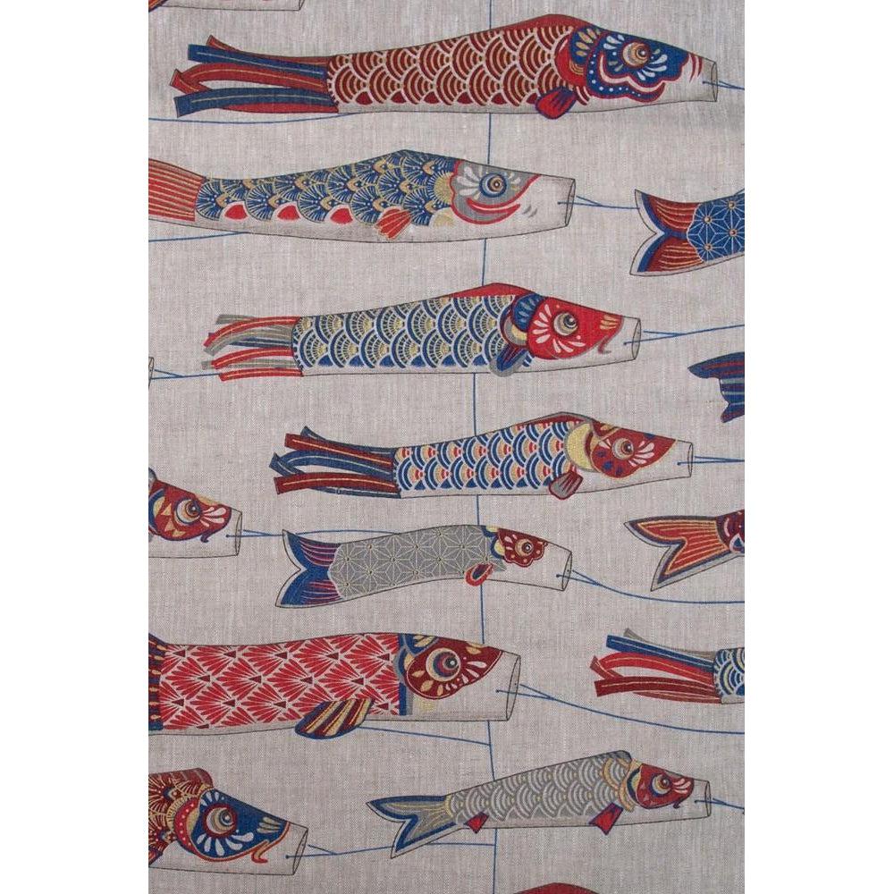 Multi - Koinobori By Raffles Textiles || In Stitches Soft Furnishings Multi - Koinobori By Raffles Textiles || In Stitches Soft Furnishings