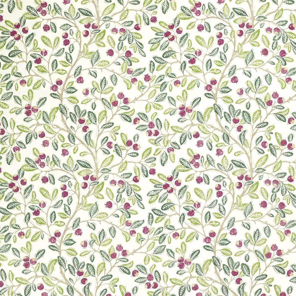 Fern/Mulberry - Wild Berries By Sanderson || In Stitches Soft Furnishings Fern/Mulberry - Wild Berries By Sanderson || In Stitches Soft Furnishings