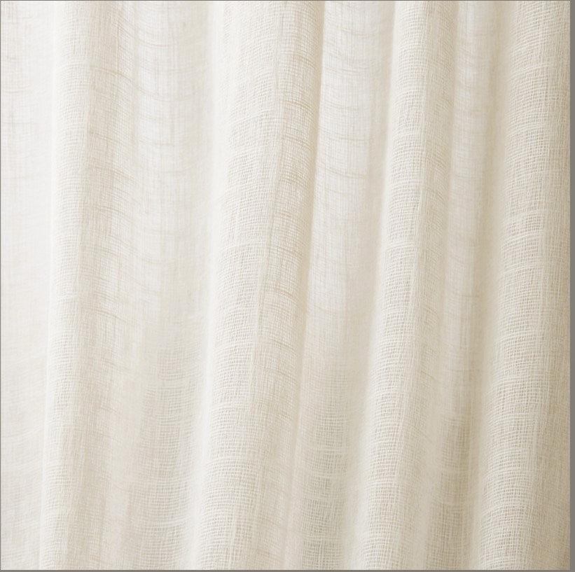 Beige - LuxLinenSheer By Slender Morris Furnishings || In Stitches Soft Furnishings