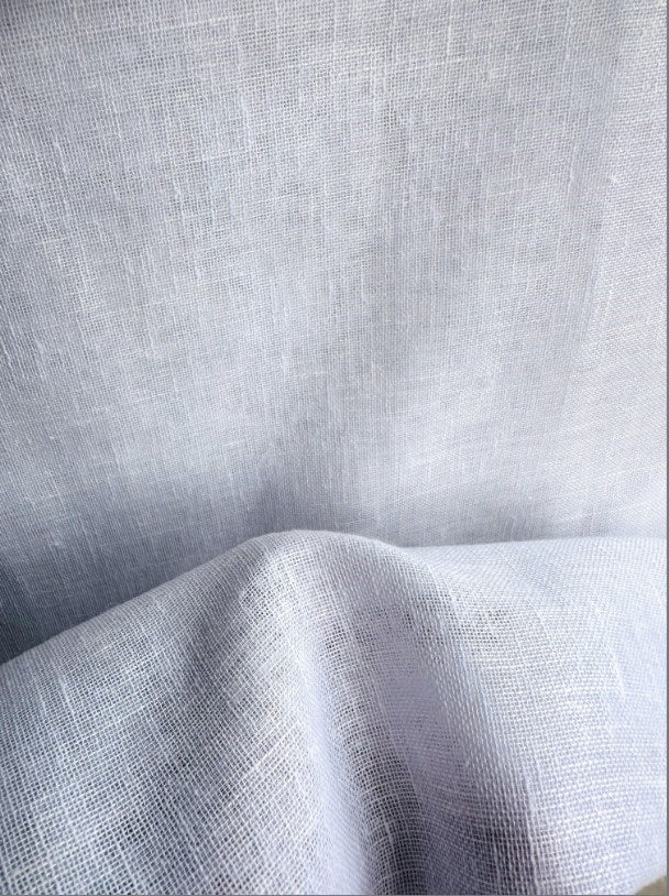 Cement - LuxLinenSheer By Slender Morris Furnishings || In Stitches Soft Furnishings
