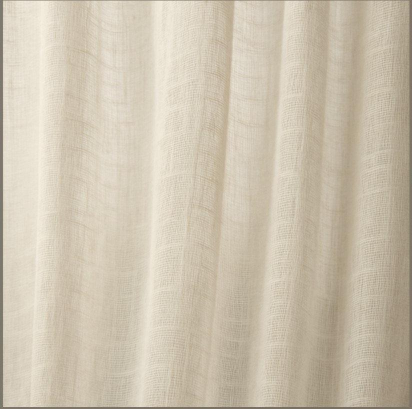 Stone - LuxLinenSheer By Slender Morris Furnishings || In Stitches Soft Furnishings