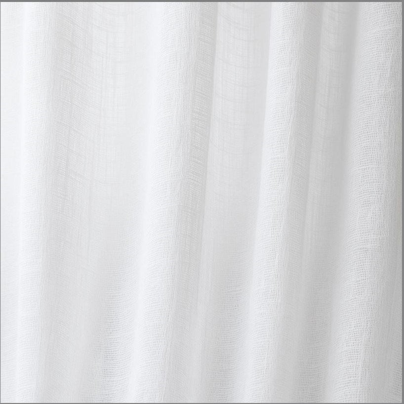 White - LuxLinenSheer By Slender Morris Furnishings || In Stitches Soft Furnishings