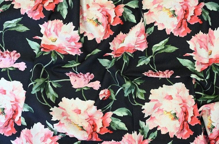  - Peonies By Laura Ashley || In Stitches Soft Furnishings