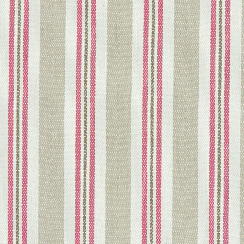 Raspberry/Linen - Alderton By Clarke & Clarke || In Stitches Soft Furnishings