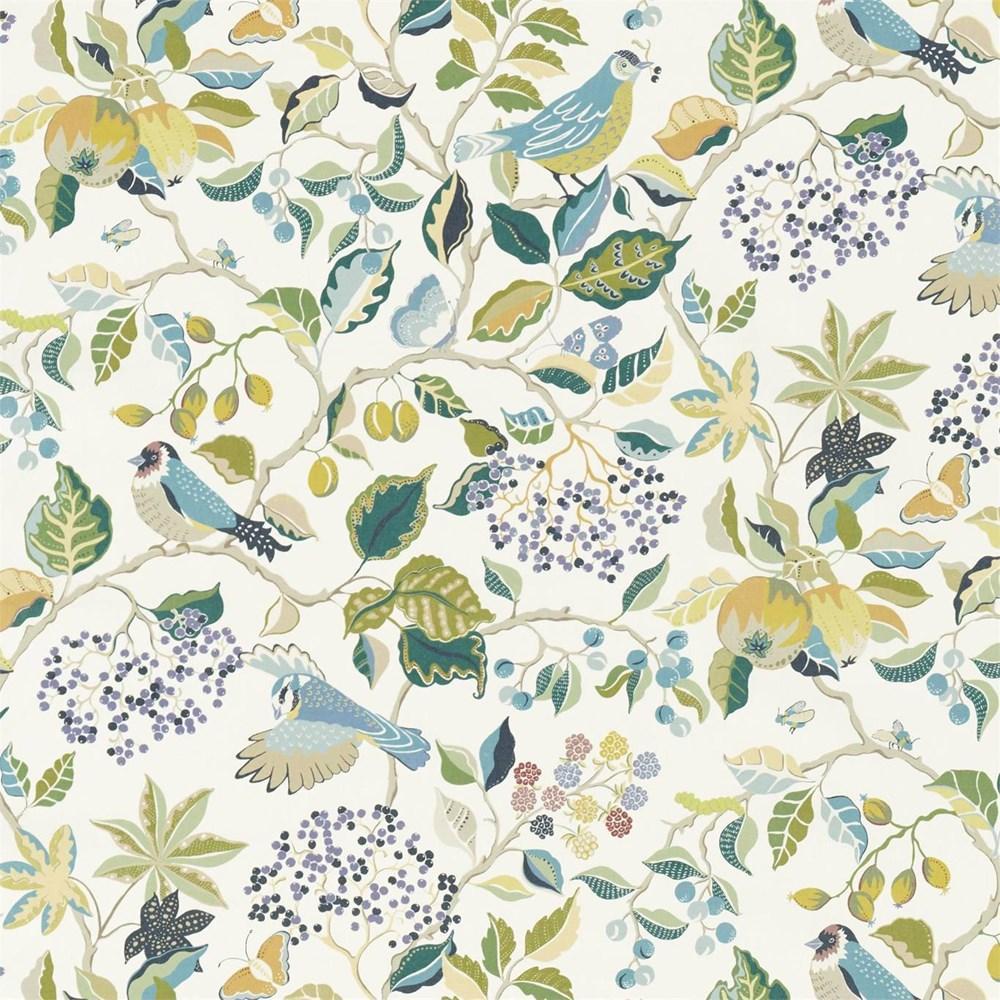 Southwold Blue - Birds & Berries By Sanderson || In Stitches Soft Furnishings