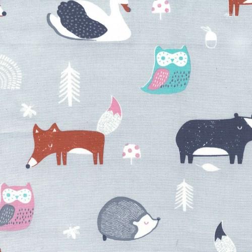 Pastel - Fox and Badger By Maurice Kain || In Stitches Soft Furnishings