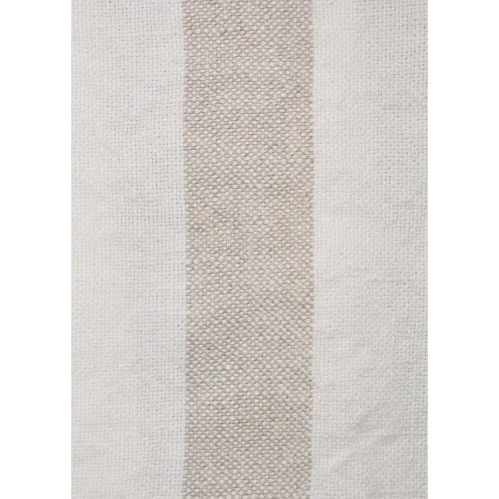 Natural/white - Hampton Stripe By Raffles Textiles || In Stitches Soft Furnishings