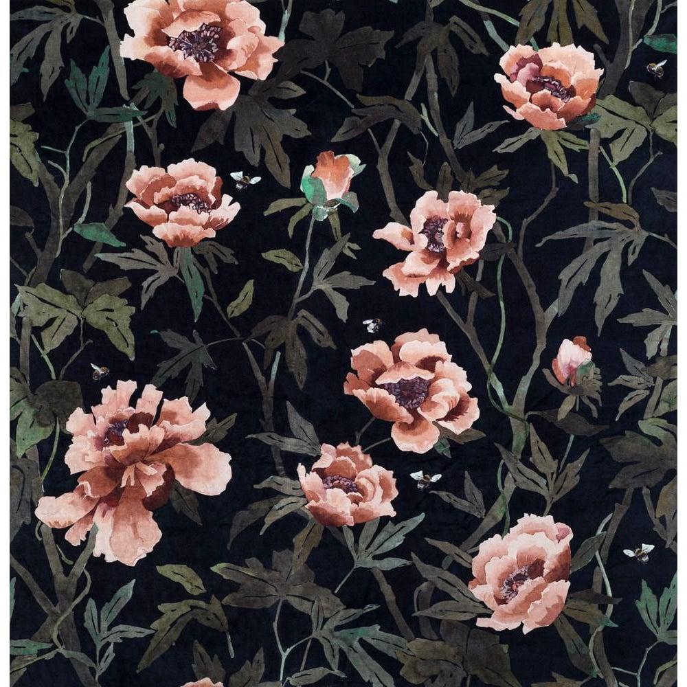 Midnight - Peonia Velvet By Mokum || In Stitches Soft Furnishings