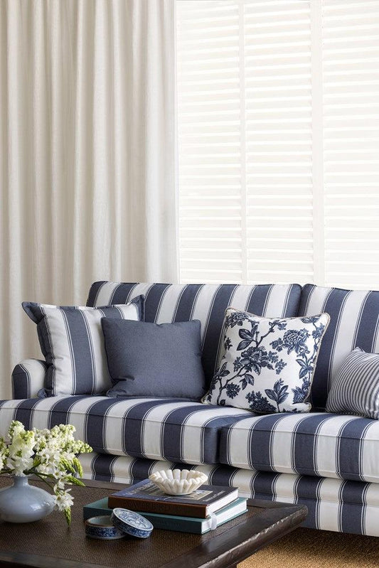  - Perennial Stripe By James Dunlop Textiles || In Stitches Soft Furnishings