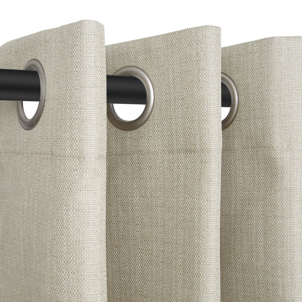 Taupe - Porter Ring Top (Eyelet) Blockout Curtain 140X221cm By Nettex || In Stitches Soft Furnishings
