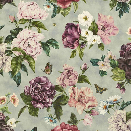 Vineyard/Rose - Summer Peony Velvet By Sanderson || In Stitches Soft Furnishings