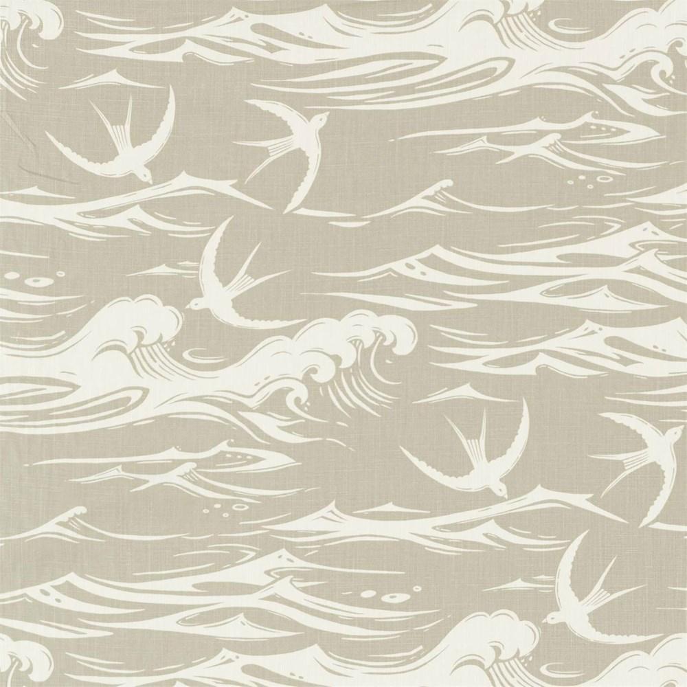 Linen - Swallows At Sea By Sanderson || In Stitches Soft Furnishings