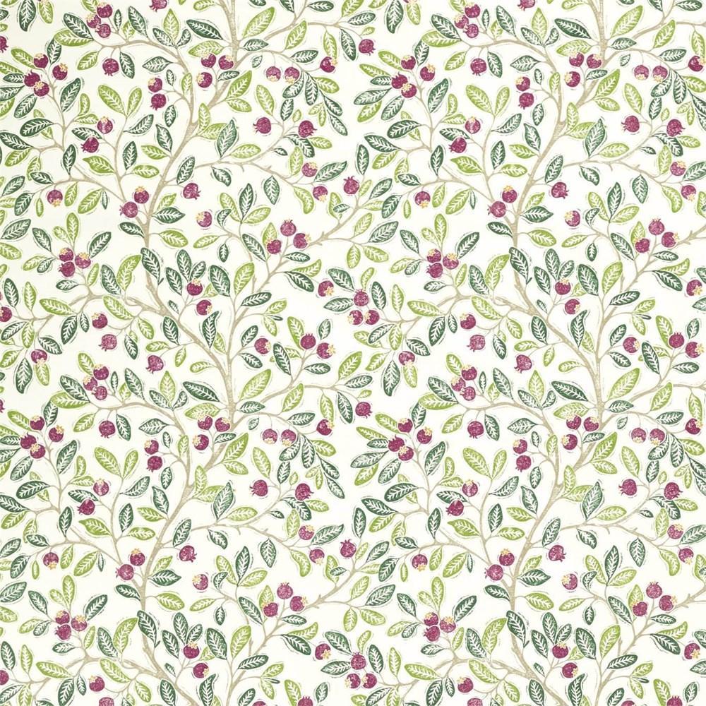 Fern/Mulberry - Wild Berries By Sanderson || In Stitches Soft Furnishings